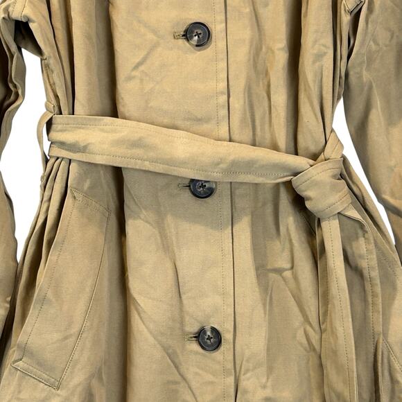Everlane The Gathered Drape Trench Coat Belted Ash Brown Women Small NWD Classic - Picture 8 of 14